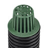 NDS Drain Grate Round Atrium Polyolefin Green 3 in.