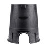 NDS Standard Valve Box Round 6 in. Black Box/Black Lid Overlapping ICV