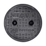 NDS Standard Valve Box Round 6 in. Black Box/Black Lid Overlapping ICV