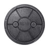 NDS Standard Valve Box Round 6 in. Black Box/Black Lid Overlapping ICV