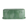 NDS Standard Valve Box Extension Rectangle 14 in. x 19 in. x 6 in. Green Box/Green Lid Overlapping ICV