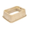 NDS Standard Valve Box Tapered Rectangle 14 in. x 19 in. x 6 in.H Sand Box/Sand Lid Overlapping ICV