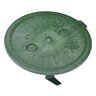 NDS 6 in. Round SureFit Universal Valve Box Lid Green Lid Only