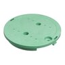 NDS Standard Valve Box Lid Round 6 in. Green Overlapping ICV