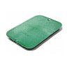 NDS Standard Valve Box Lid Rectangle 14 in. x 17 in. Overlapping Green Polyethylene ICV Lid Only