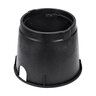 NDS Standard Valve Box Round 10 in. Black Overlapping RW