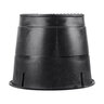 NDS Standard Valve Box Round 10 in. Black Overlapping RW
