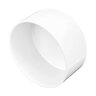 NDS PVC S&D Drain Cap HUB White 6 in.