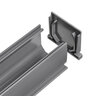 NDS Mini Drain Channel End Cap Gray