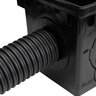NDS Square Catch Basin Kit Sand Color With Grate, 2 Outlets & Plug 12 in.
