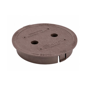 NDS 6 in. Round Standard Series Valve Box Cover, Brown Irrigation Control Valve