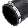 NDS Flexible Coupling CI/PVC 3 in. x 3 in. Rubber w/ Stainless Steel Clamp