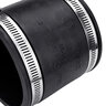 NDS Flexible Coupling CI/PVC 3 in. x 3 in. Rubber w/ Stainless Steel Clamp