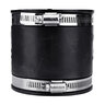 NDS Flexible Coupling CI/PVC 3 in. x 3 in. Rubber w/ Stainless Steel Clamp