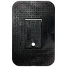 Blck Plastic Meter Box And Lid With Plastic Reader