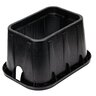 Blck Plastic Meter Box And Lid With Plastic Reader
