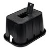 Blck Plastic Meter Box And Lid With Plastic Reader