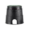 NDS Control Valve Box Black/Green Oval 8 in. x 14 in. w/ Drop-in Cover