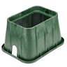 NDS Pro-Spec Valve Box Rectangle 14 in. x 19 in. x 12 in.H Green Box/Green Lid Overlapping ICV