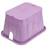 NDS Pro-Spec Valve Box Rectangle 14 in. x 19 in. x 12 in.H Purple Box/Purple Lid Overlapping RW
