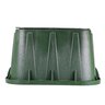 NDS Pro-Spec Valve Box Rectangle 14 in. x 19 in. x 12 in.H Green Box/Green Lid Overlapping ICV w/Bolt