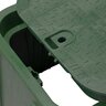 NDS Pro-Spec Valve Box Rectangle 14 In. X 19 In. X 12 In.H Green Box/Green Lid Overlapping Rw W/Bolt