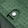 NDS Pro-Spec Valve Box Rectangle 14 In. X 19 In. X 12 In.H Green Box/Green Lid Overlapping Rw W/Bolt