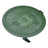 NDS 6 in. Round SureFit Universal Valve Box Lid Green Lid Only