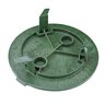 NDS 6 in. Round SureFit Universal Valve Box Lid Green Lid Only