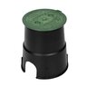 NDS 6 in. Round SureFit Universal Valve Box Lid Green Lid Only