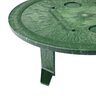 NDS 6 in. Round SureFit Universal Valve Box Lid Green Lid Only