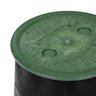 NDS 6 in. Round SureFit Universal Valve Box Lid Green Lid Only