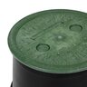 NDS 6 in. Round SureFit Universal Valve Box Lid Green Lid Only