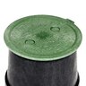 NDS 6 in. Round SureFit Universal Valve Box Lid Green Lid Only