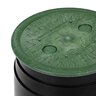 NDS 6 in. Round SureFit Universal Valve Box Lid Green Lid Only