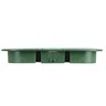 NDS Standard-Series Valve Box Lid Jumbo Rectangle 13 in. x 20 in. Overlapping Green Polyethylene ICV Lid Only