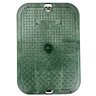 NDS Standard Valve Box Rectangle 14 in. x 19 in. x 12 in.H Green Box/Green Lid Overlapping ICV