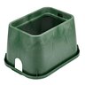 NDS Standard Valve Box Rectangle 14 in. x 19 in. x 12 in.H Green Box/Green Lid Overlapping ICV