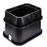 NDS Standard-Series Valve Box Extension Body (only) Jumbo Rectangle 13 in. x 20 in. x 6 in.H Black