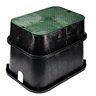 NDS Standard-Series Valve Box Extension Body (only) Jumbo Rectangle 13 in. x 20 in. x 6 in.H Black