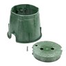10 in. Round Corrugated Box Round Overlapping Bolt-down Cover - ICV