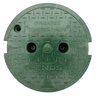 10 in. Round Corrugated Box Round Overlapping Bolt-down Cover - ICV
