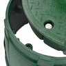 10 in. Round Corrugated Box Round Overlapping Bolt-down Cover - ICV