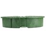 Green 10 in. Round Overlapping ICV Cover