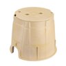 10 in. Round Valve Box Sand