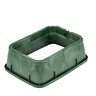 NDS Standard Valve Box Tapered Rectangle 14 in. x 19 in. x 6 in.H Green Box/Green Lid Overlapping ICV
