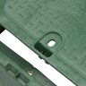 NDS Standard Valve Box Tapered Rectangle 14 in. x 19 in. x 6 in.H Green Box/Green Lid Overlapping ICV