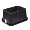 NDS Standard Series Valve Box (Body Only) Black Jumbo Rectangle 13 in. x 20 in. x 6 in.