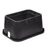 NDS Standard Series Valve Box (Body Only) Black Jumbo Rectangle 13 in. x 20 in. x 6 in.