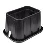 NDS Pro-Spec Series Black Valve Box w/ Black Bolt-Down Cover ICV Rectangle 14 in. x 19 in.